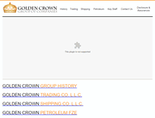 Tablet Screenshot of goldencrownholding.com